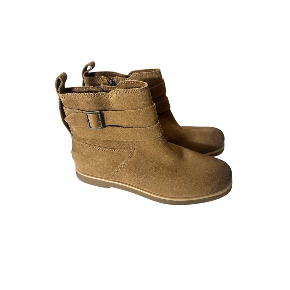 New UGG Josefine Boots Women's Size 8.5 Ankle Chestnut leather Zip Outdoor